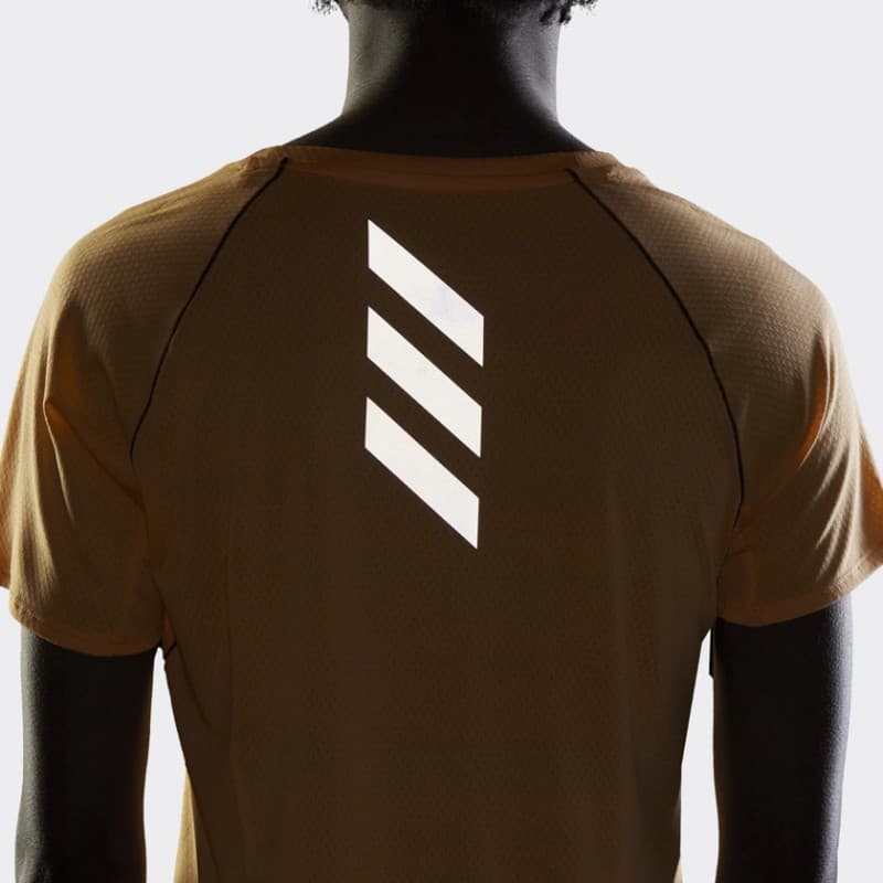 adidas Women's Adi Runner Tee T-Shirt- تيشيرت اديداس راننر للنساء لون أصفر