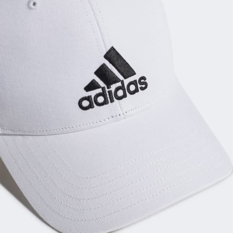 adidas Unisex COTTON BASEBALL Cap - White  - طاقية اديداس بيسبول قطنية للجنسين لون أبيض