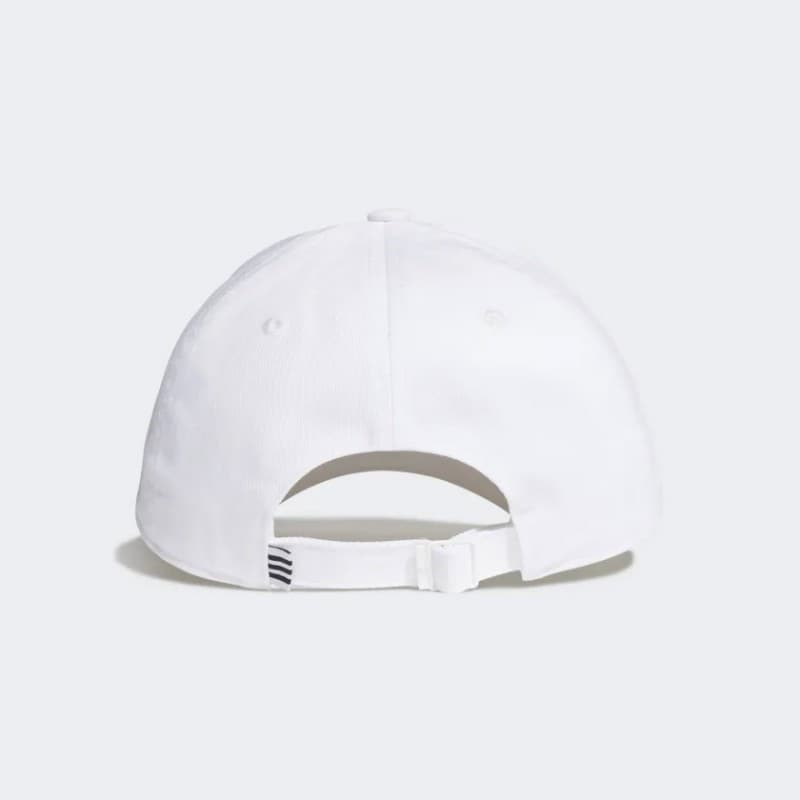 adidas Unisex COTTON BASEBALL Cap - White  - طاقية اديداس بيسبول قطنية للجنسين لون أبيض
