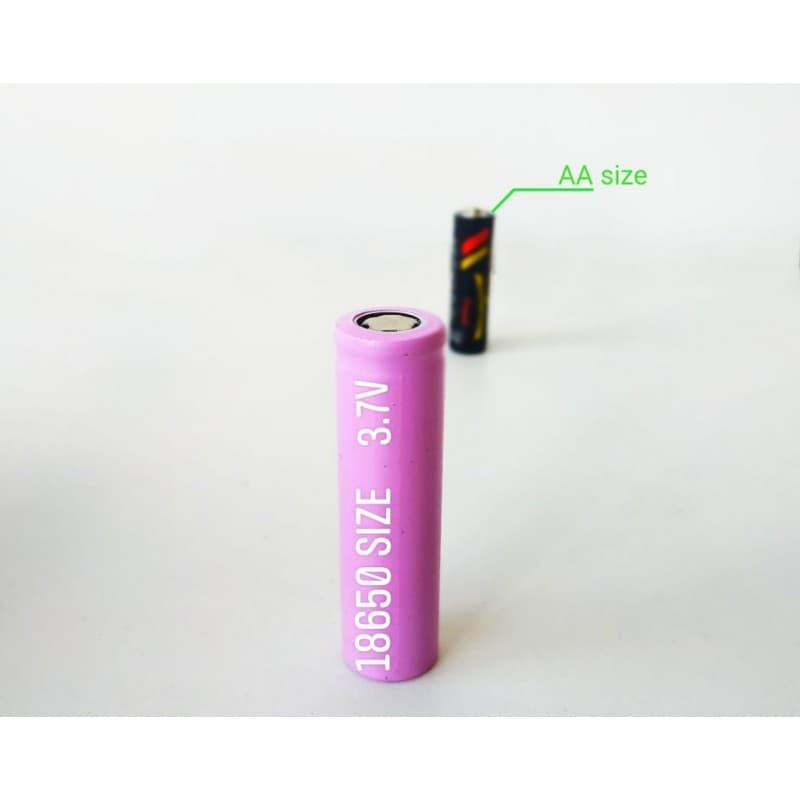 بطارية 18650‎ قابلة للشحن سعة ( 2000 mAh )