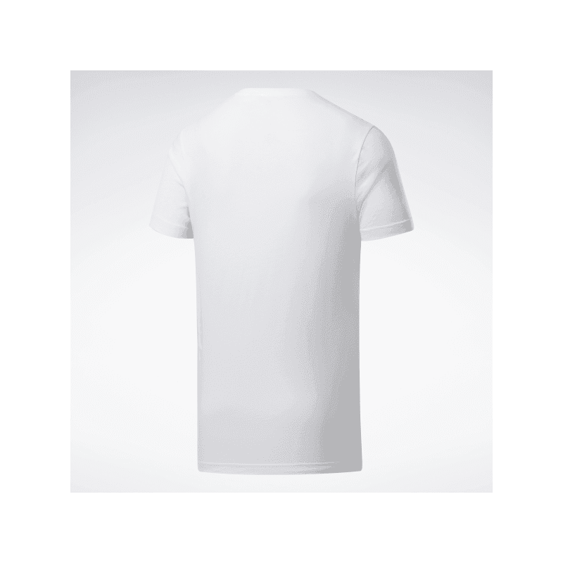 Reebok Mens' Graphic Series Linear Logo T-Shirt- تيشيرت ريبوك جرافيك سيريس ليينر للرجال لون أبيض