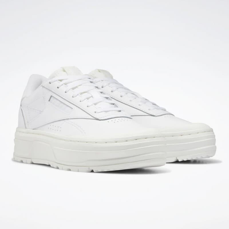 Reebok Women's Club C Double Geo Shoes- حذاء ريبوك كلو سي دبل جيو للنساء لون أبيض