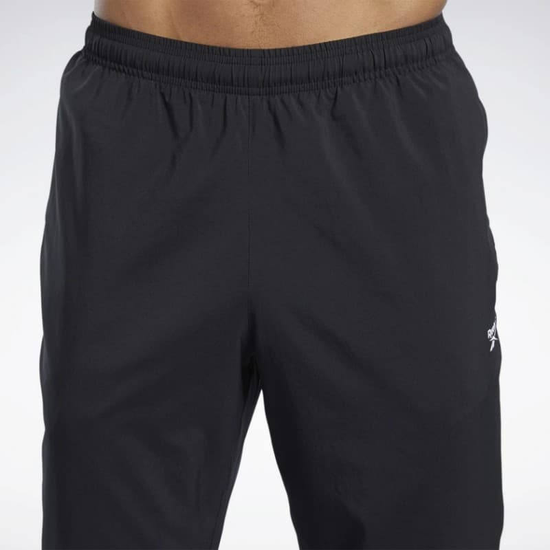 بنطلون ريبوك ترينغ ويفن اوبن للرجال لون أسود - Reebok Men's Training Essentials Woven Open Hem – Black