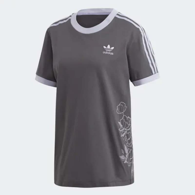 adidas Womens' Originals Tee - Grey- تيشيرت اديداس اورجينال للنساء لون رمادي