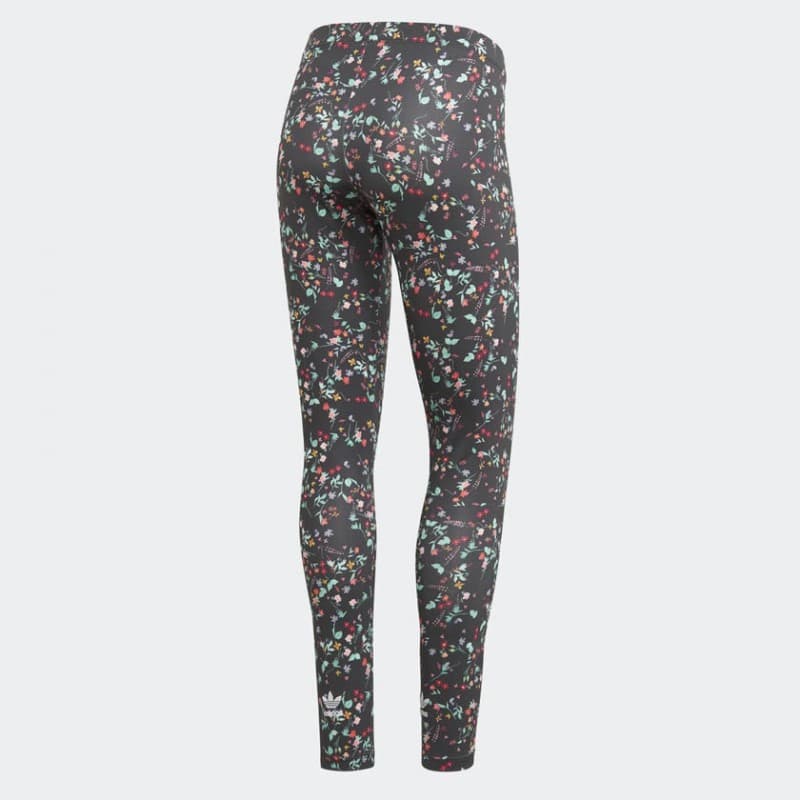 adidas Womens' Originals Floral Tights  Leggings- بنطلون اديداس ضيق رياضي للنساء لون متعدد