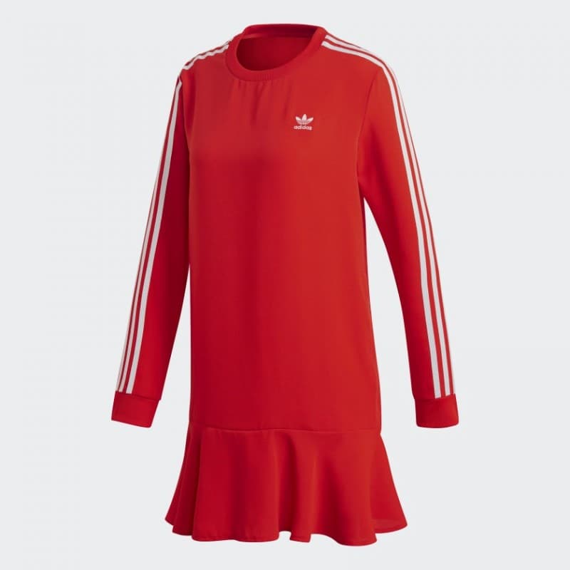 adidas Womens' Originals Dress - Red- فستان اديداس اورجينال للنساء لون أحمر