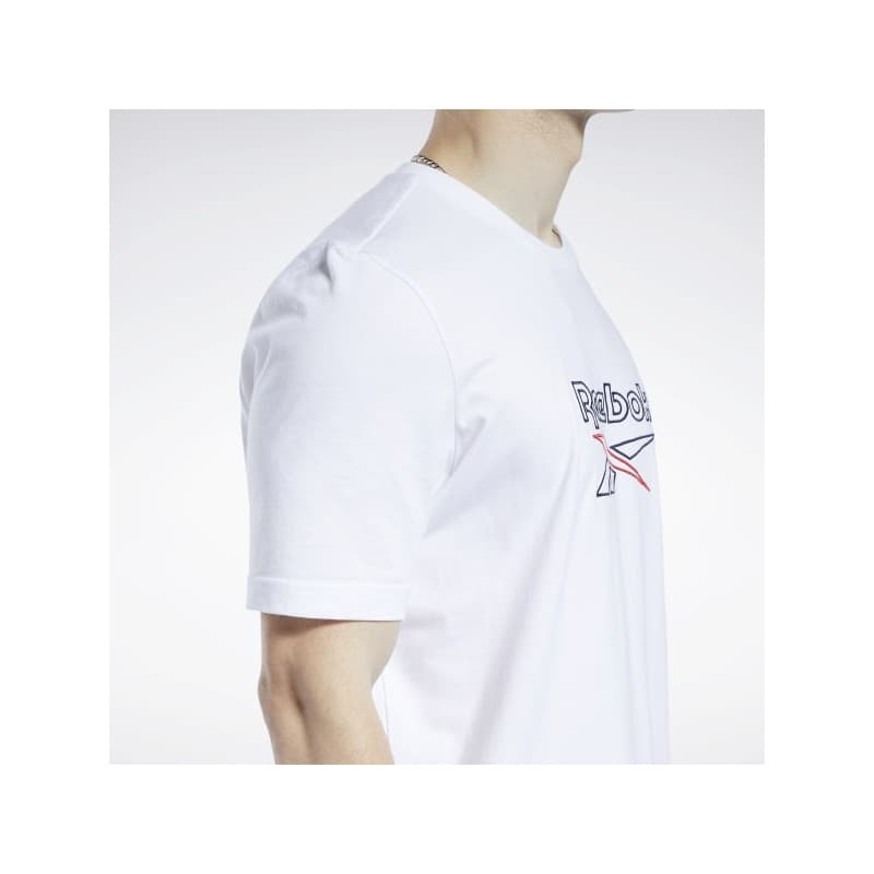 Reebok Mens' Classic Vector T Shirt- تيشيرت ريبوك كلاسيك فيكتور للرجال لون أبيض