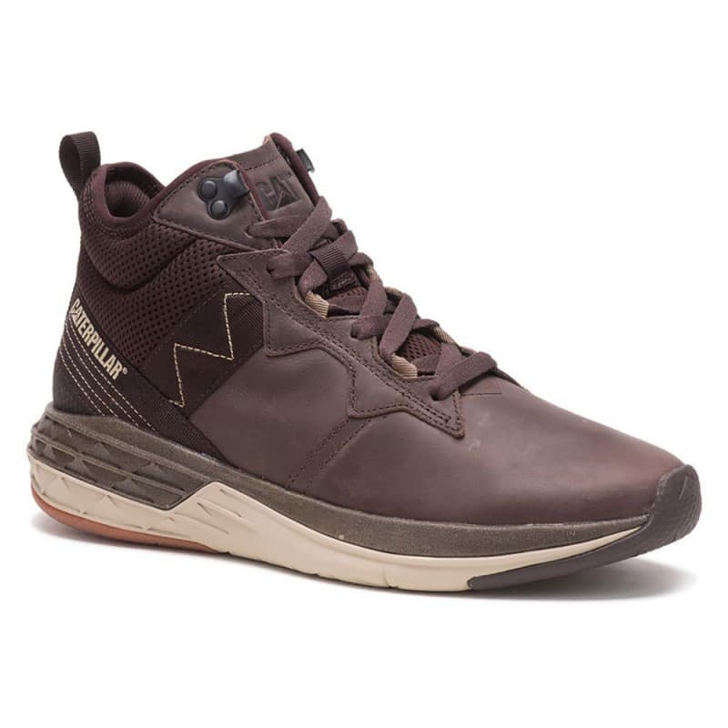Caterpillar Men's Cityrogue Mid Trainers Shoes -حذاء كاتلربيلر سيتي روجي ميد للرجال لون بني