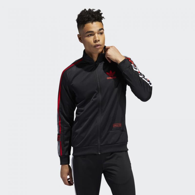 adidas Long Sleeve Zip Up Chile 20 Black