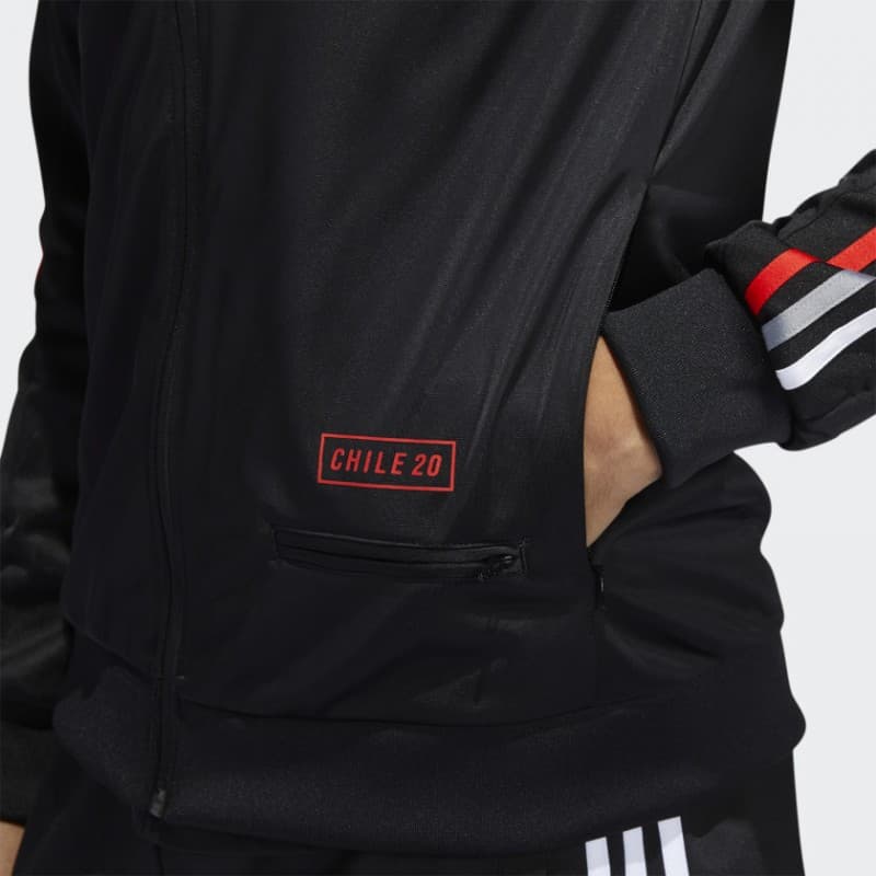 adidas Long Sleeve Zip Up Chile 20 Black