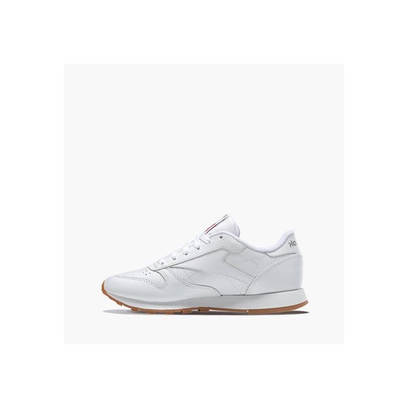 Reebok Classic Leather Shoes - حذاء ريبوك كلاسيك جلد لون أبيض 