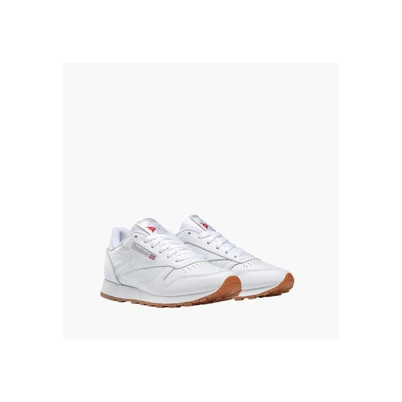 Reebok Classic Leather Shoes - حذاء ريبوك كلاسيك جلد لون أبيض 