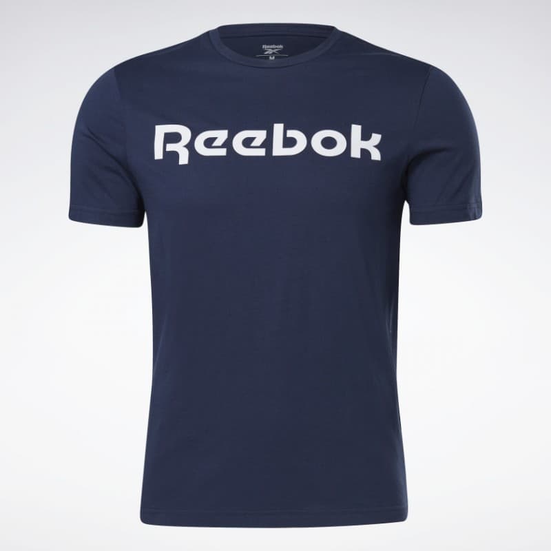تيشيرت ريبوك جي اس لينر ريد للرجال لون كحلي - Reebok Men's GS Linear Read T-Shirt- Navy