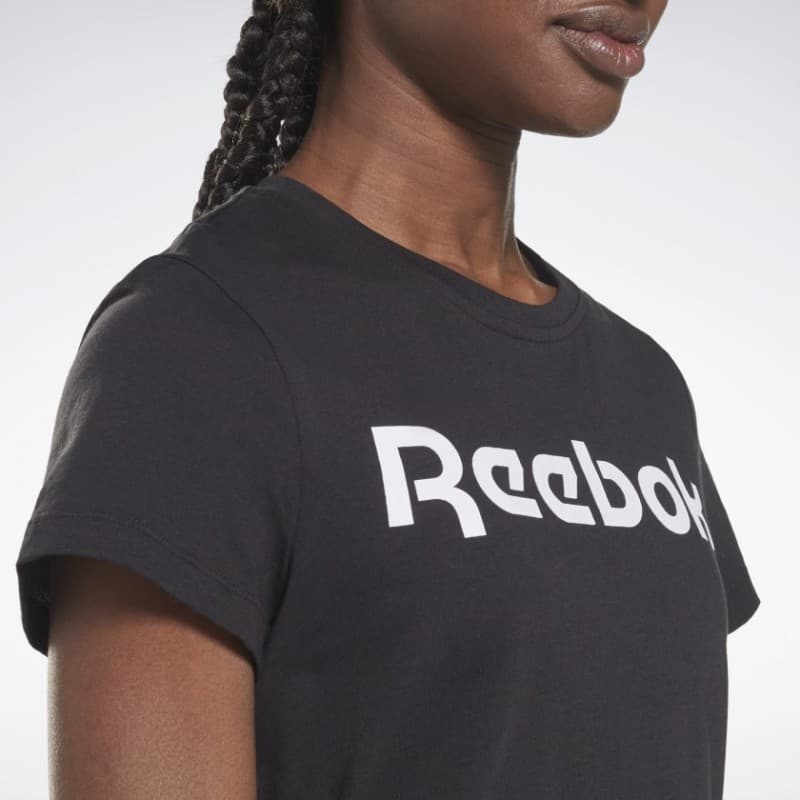 تيشيرت ريبوك اسينشيال جرافيك للنساء لون أسود - Reebok Women's Training Essential Graphic T-Shirt - Black