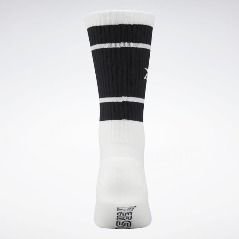 Reebok Unisex Classics Basketball Socks (1 Pair)- جوارب ريبوك كلاسيك باسكت بول للجنسين لون أبيض