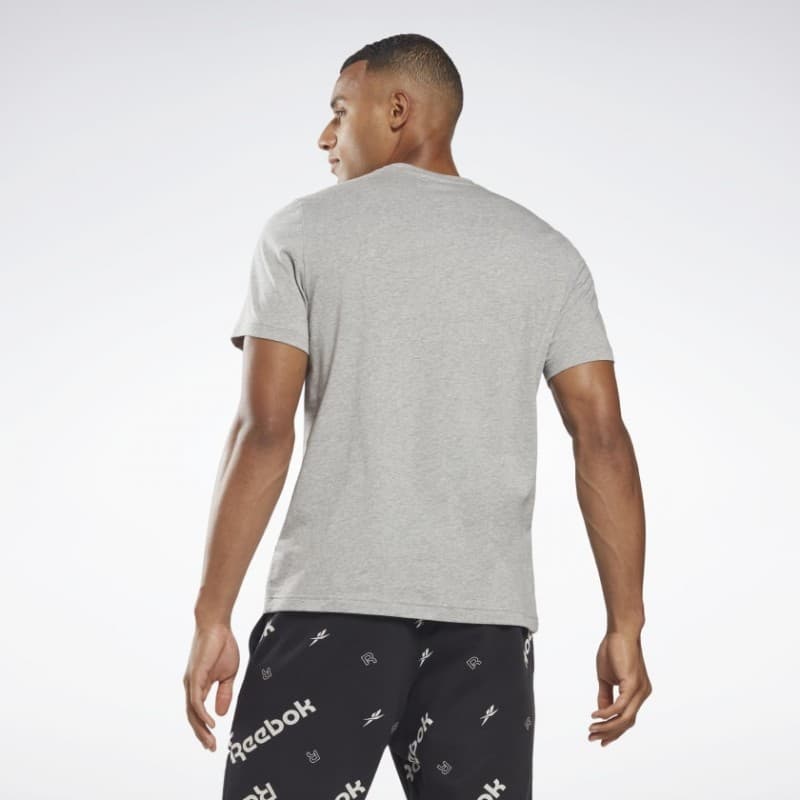 Reebok Mens' Graphic Series Vector Tee Grey- تيشيرت ريبوك جرافيك سيريس فيكتور للرجال لون رمادي