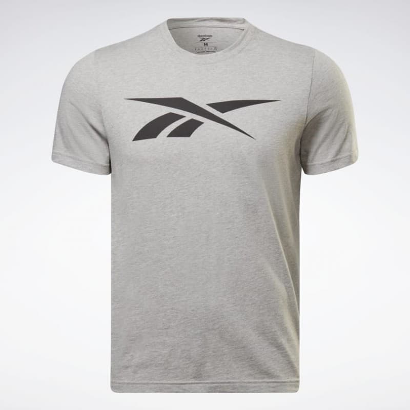 Reebok Mens' Graphic Series Vector Tee Grey- تيشيرت ريبوك جرافيك سيريس فيكتور للرجال لون رمادي