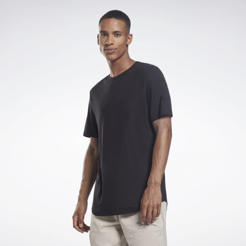 تيشيرت ريبوك اكتيف شيل دريم بلند للرجال لون أسود - Reebok Men's Activchill Dreamblend T-Shirt- Black 