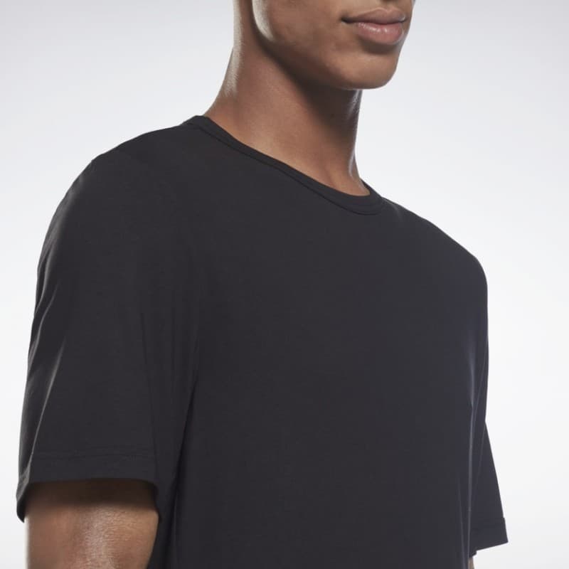 تيشيرت ريبوك اكتيف شيل دريم بلند للرجال لون أسود - Reebok Men's Activchill Dreamblend T-Shirt- Black 