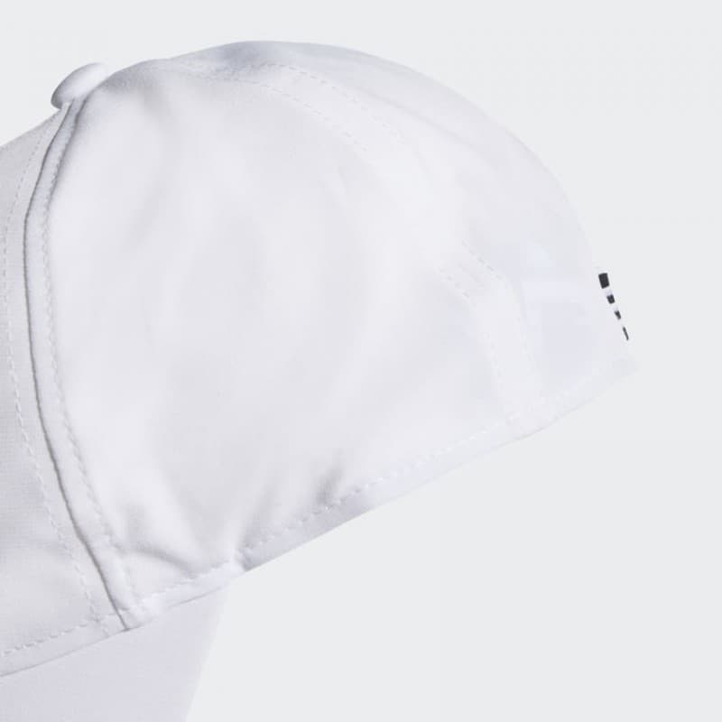 Adidas Aeroready 3-Stripes Baseball Cap- طاقية اديداس اروريدي بثلاث خطوط للرجال لون أبيض