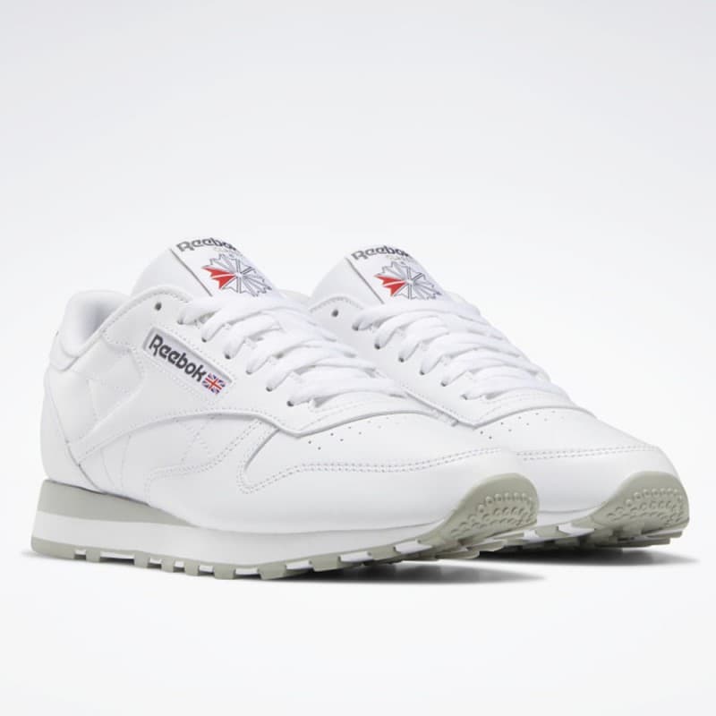 Reebok Unisex Classic Leather Shoes - حذاء ريبوك كلاسيك جلد للجنسين لون أبيض 