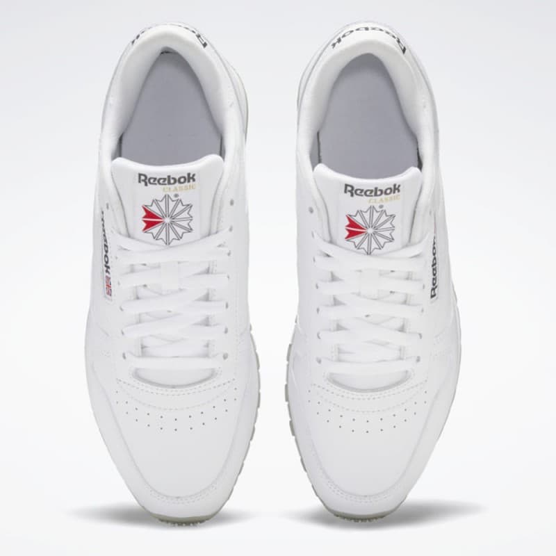 Reebok Unisex Classic Leather Shoes - حذاء ريبوك كلاسيك جلد للجنسين لون أبيض 
