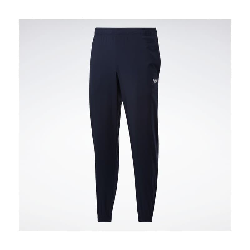 Reebok Mens' Training Essentials Woven Cuffed Pants- بنطلون ريبوك ترينيغ ايسنشيال ويفن للرجال لون أزرق