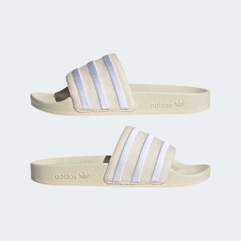 adidas Womens' Adilette Slides - White