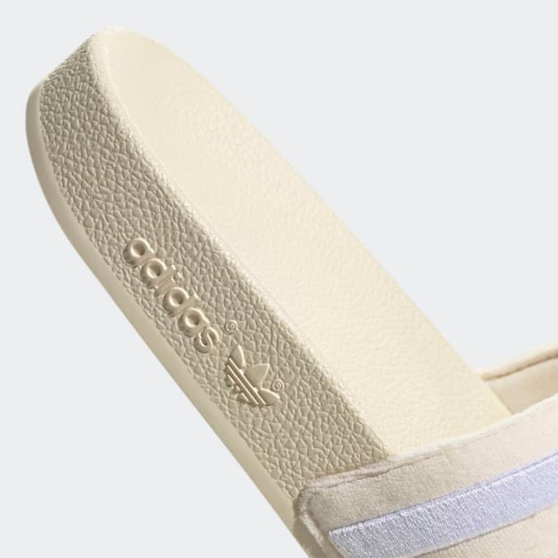adidas Womens' Adilette Slides - White