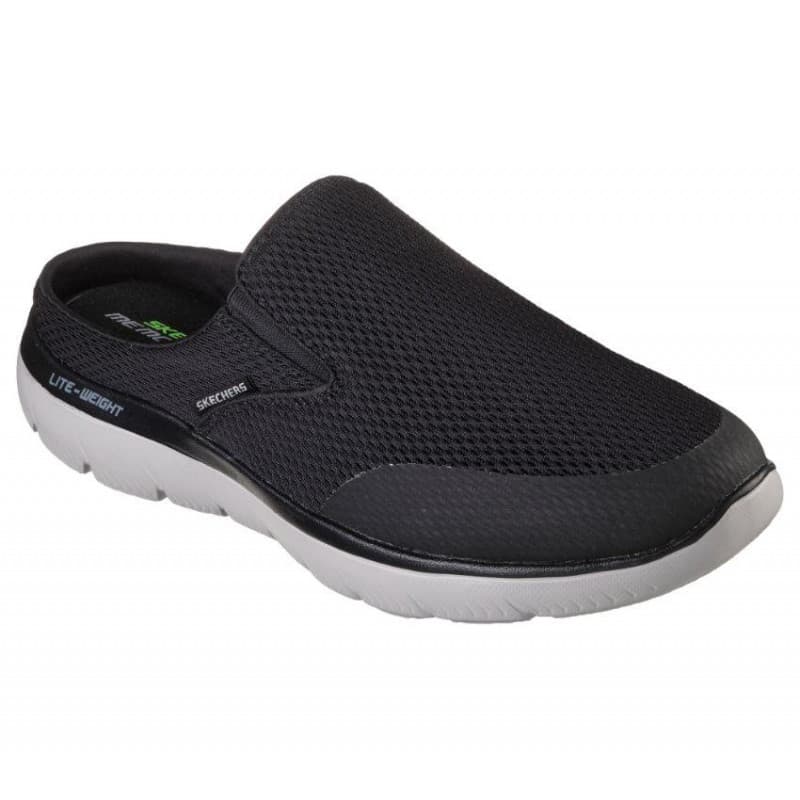 Skechers Men's Summits - Vindicator Shoes - حذاء سكيتشرز سميتس - فينديكاتور للرجال لون أسود ونعل ابيض