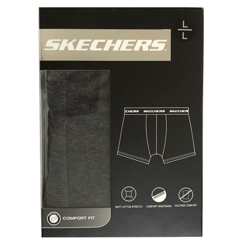 Skechers Mens' S (1 Piece) Boxer- Grey