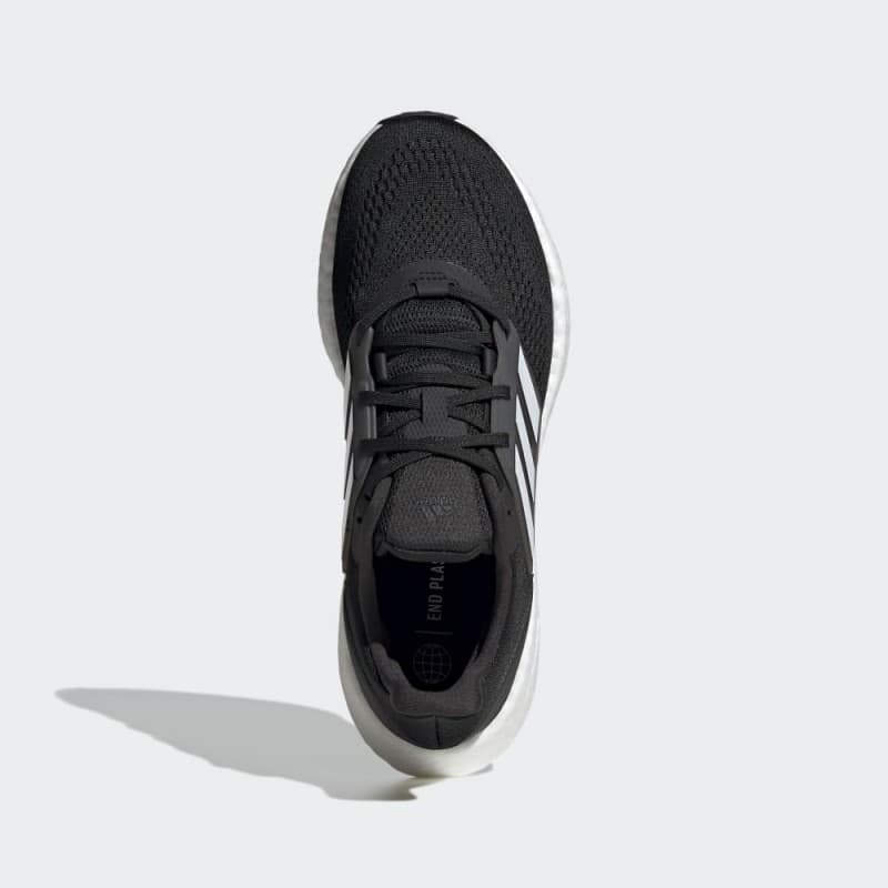 adidas Mens' Pureboost 22 Shoes - Black- حذاء اديداس بيور بوست 22 للرجال لون أسود ونعل أبيض