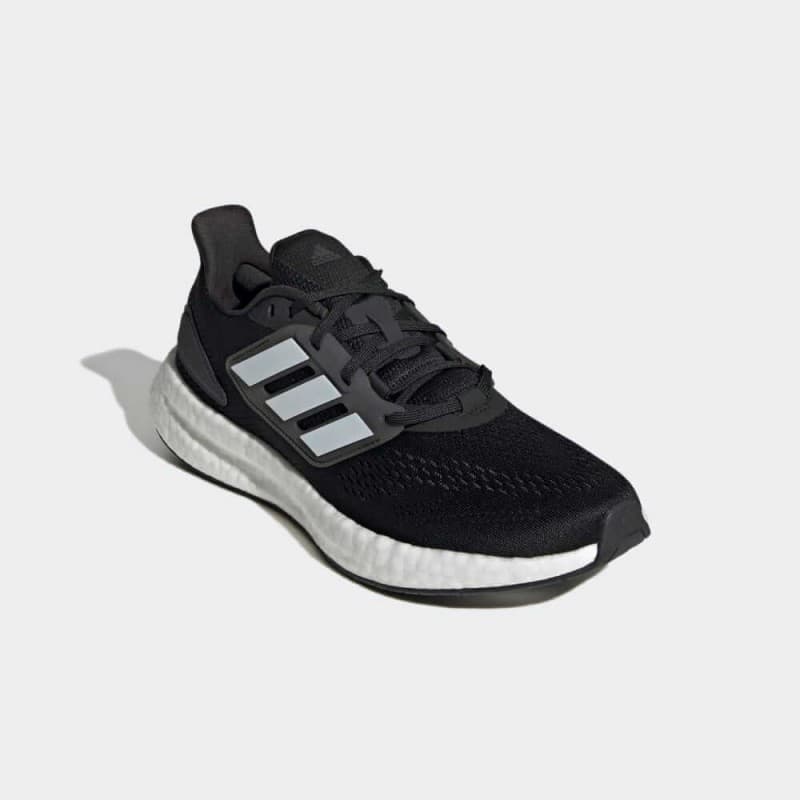 adidas Mens' Pureboost 22 Shoes - Black- حذاء اديداس بيور بوست 22 للرجال لون أسود ونعل أبيض