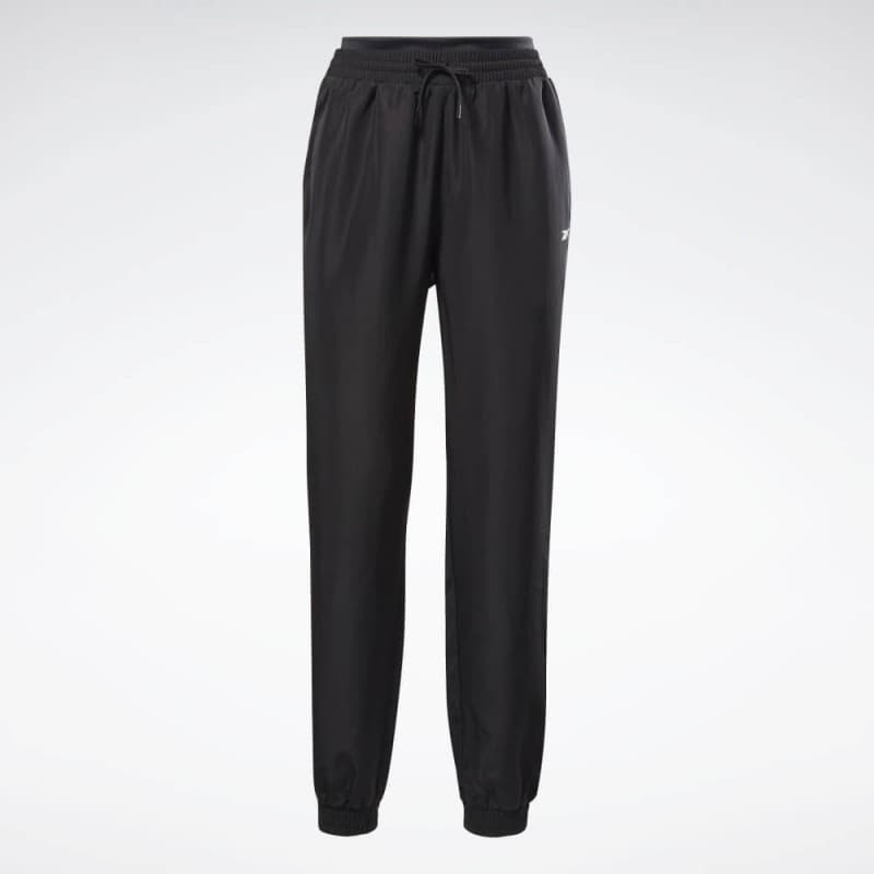 Reebok‏ Womens' Workout Ready Woven Joggers- بنطلون ريبوك وور ورك اوت ريدي للنساء لون أسود‏