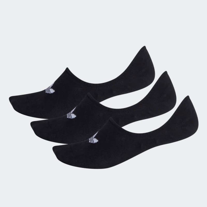 adidas Unisex' Originals No Show (3 Pairs) Socks- جوارب اديداس اورجينال المخفية للجنسين لون أسود 