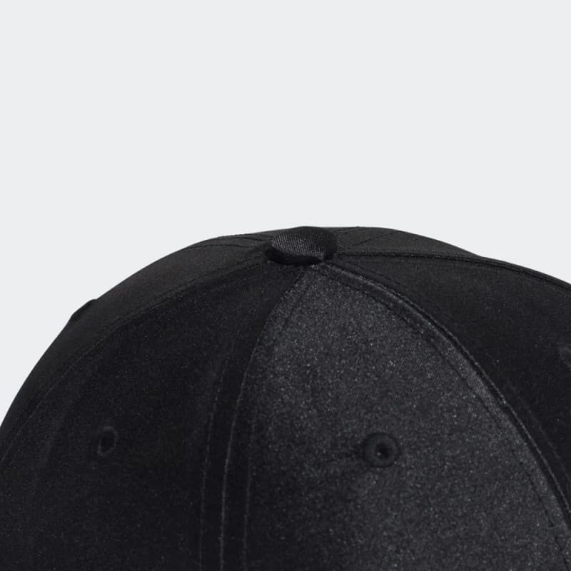adidas Unisex' Satin Baseball Cap - Black- طاقية اديداس ستين بيسبول للجنسين لون اسود