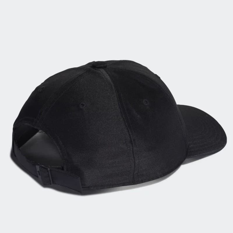 adidas Unisex' Satin Baseball Cap - Black- طاقية اديداس ستين بيسبول للجنسين لون اسود