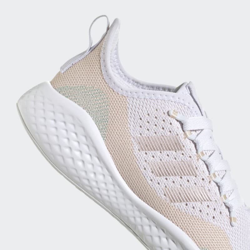 adidas Women's Fluidflow 2.0 Running Shoes - White- حذاء اديداس فلويد فلو 2.0 للنساء لون أبيض وزهري
