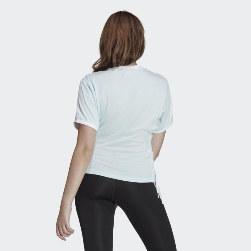 adidas Womens' Always Original Laced Tee - Blue- تيشيرت اديداس أورجينال ليسد للنساء لون أزرق فاتح