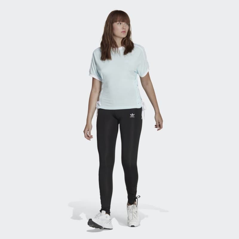 adidas Womens' Always Original Laced Tee - Blue- تيشيرت اديداس أورجينال ليسد للنساء لون أزرق فاتح