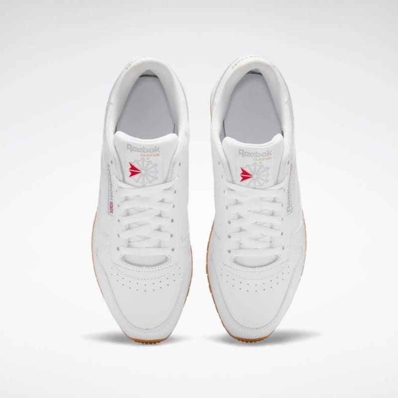 Reebok Unisex Classic Leather Shoes - حذاء ريبوك كلاسيك جلد للجنسين لون أبيض 
