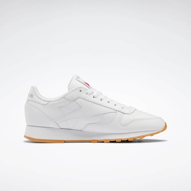 Reebok Unisex Classic Leather Shoes - حذاء ريبوك كلاسيك جلد للجنسين لون أبيض 