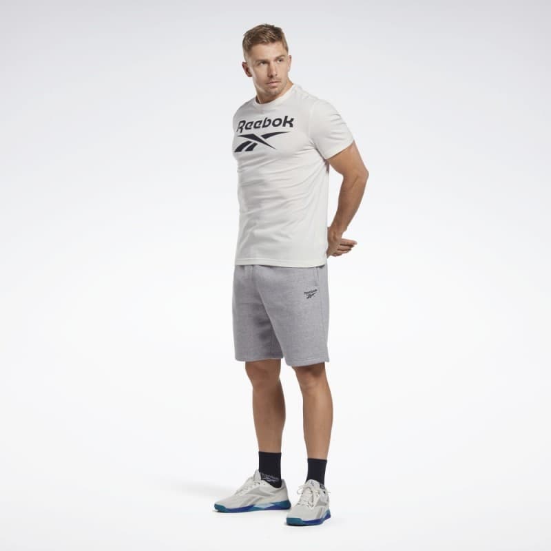 تيشيرت ريبوك ادينتتي بيج لوجو للرجال لون أبيض - Reebok Men's Identity Big Logo T-Shirt- White