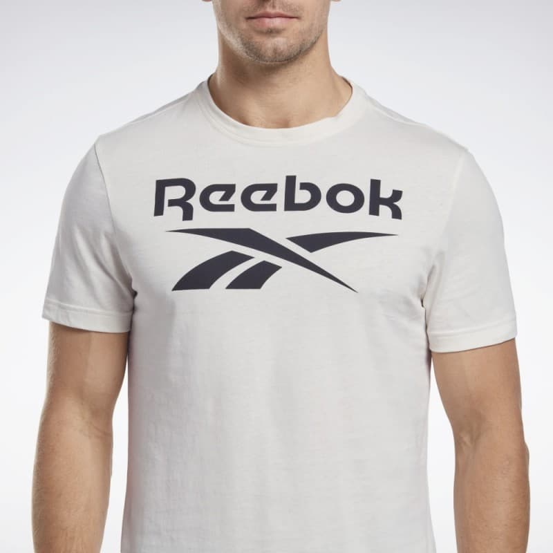 تيشيرت ريبوك ادينتتي بيج لوجو للرجال لون أبيض - Reebok Men's Identity Big Logo T-Shirt- White