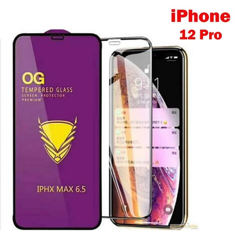 Full glass For Iphone 12 Pro زجاج حماية للشاشة شفاف