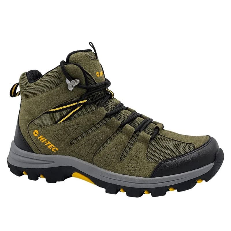 Hi-Tec Picchu Mid Shoes حذاء هاي-تيك بيكشو ميد لون زيتي
