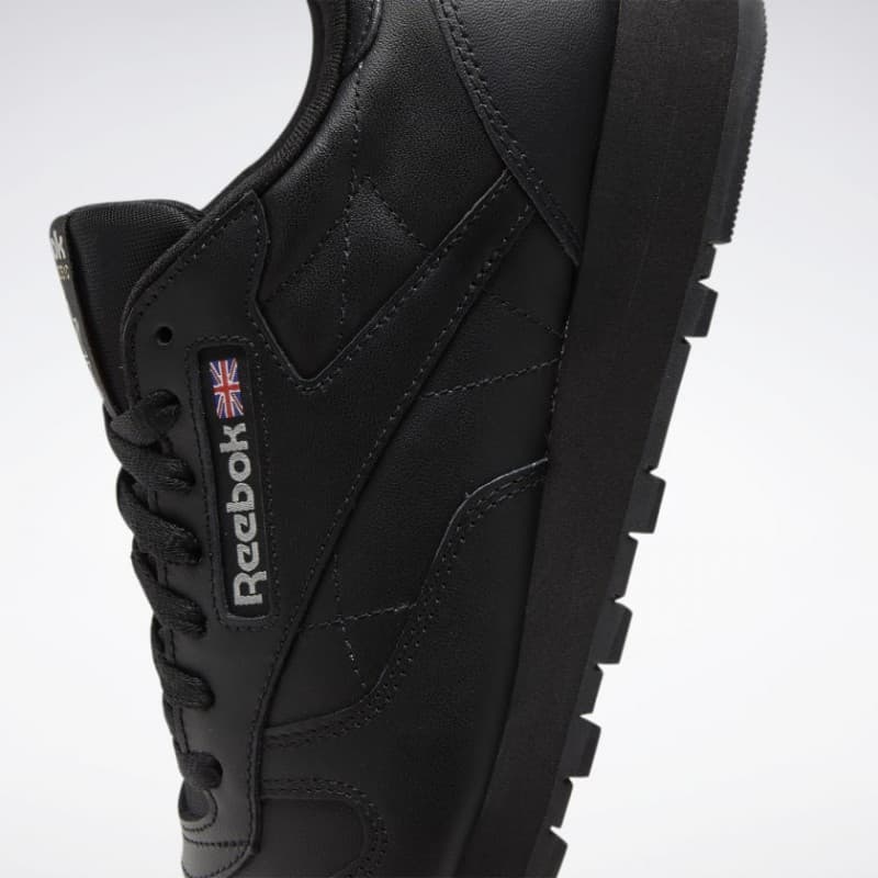 Reebok Unisex Classic Leather Trainers Shoes- حذاء ريبوك كلاسيك ليذر للجنسين لون أسود