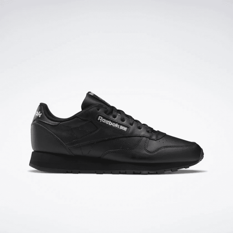 Reebok Unisex Classic Leather Trainers Shoes- حذاء ريبوك كلاسيك ليذر للجنسين لون أسود