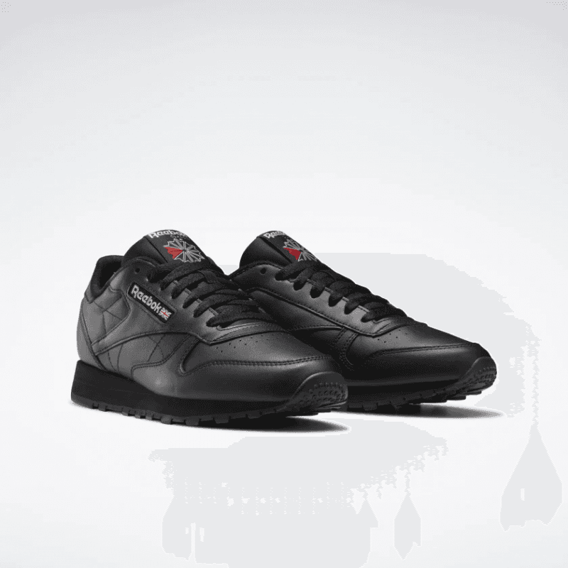 Reebok Unisex Classic Leather Trainers Shoes- حذاء ريبوك كلاسيك ليذر للجنسين لون أسود