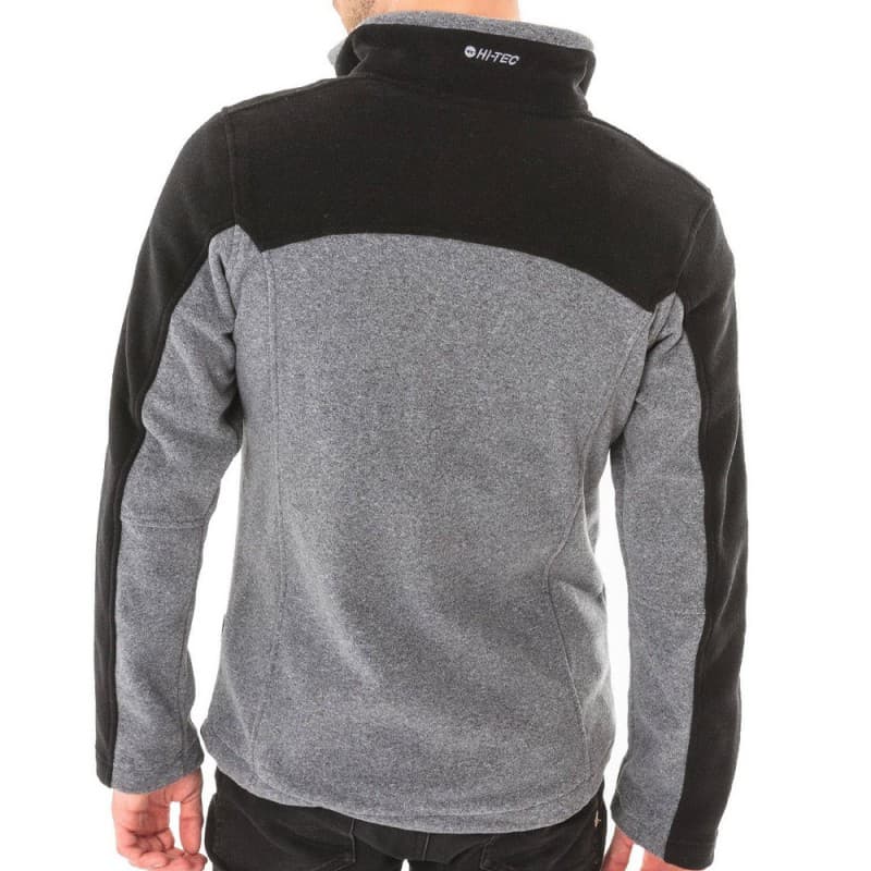 Hi-Tec Monar Full Zip Fleece Jacket  جاكيت مونار فل فليس من هاي-تيك لون أسود ورمادي
